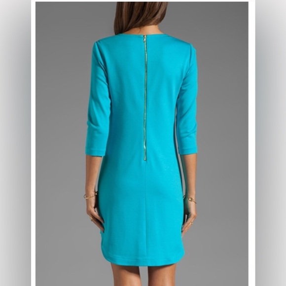 NWT! Trina Turk Tropical Ponte Sculpture Dress with Beaded Neckline Size 6 - Picture 4 of 13